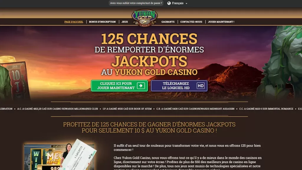 Yukon Gold Online Casino